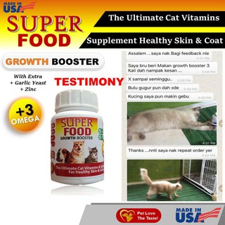 Superfood Growth Booster ubat Kucing Dog  Shopee Singapore