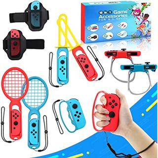 Switch Sports Accessories - 10 In 1 Party Pack Accessories Bundle For Joy-con Controller For Switch, Nintendo Switch Oled Accessories, Nintendo Switch Sports, Skyward Sword Switch