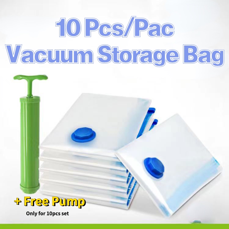 Pump❤ Vacuum Storage Bags Space Saver Seal Compressing Small Medium Jumbo Size 