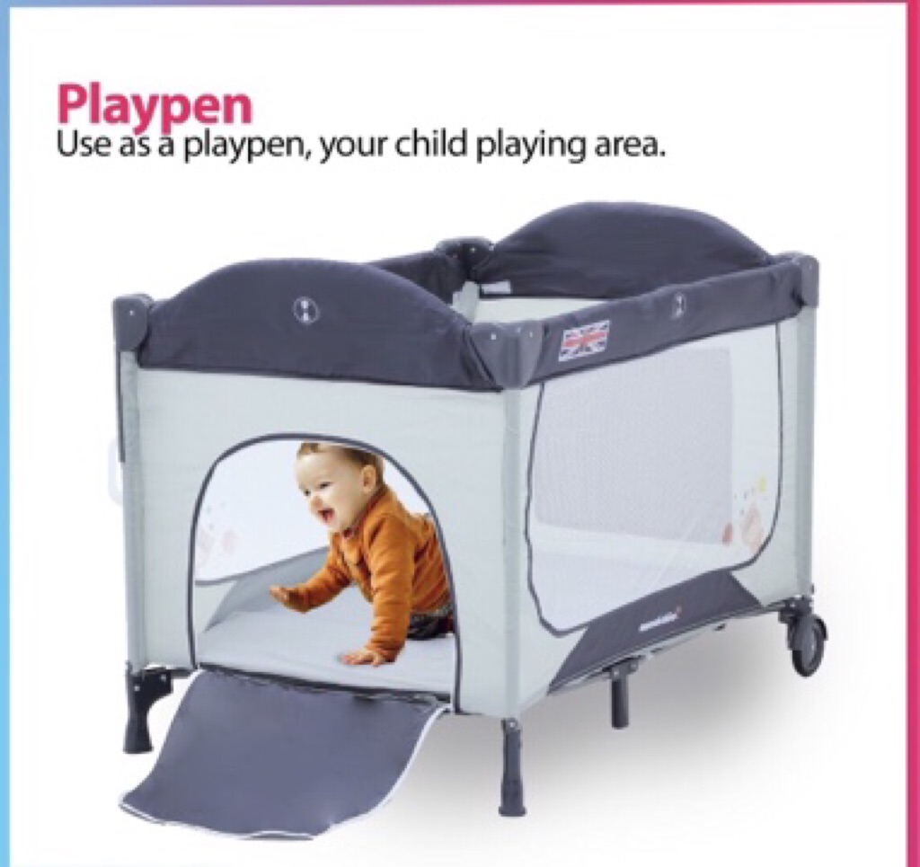 playpen with side zipper