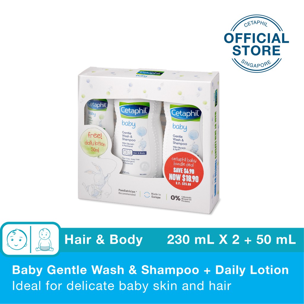 Cetaphil Baby Gentle Wash & Shampoo 230ml Twin Pack