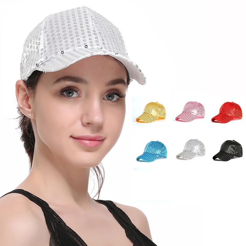 sequin baseball hat