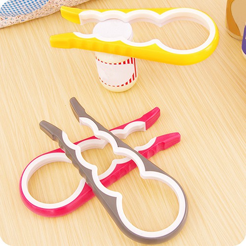 4 In 1 Durable Gourd-shaped Can Opener Screw Cap Jar Bottle Wrench Kitchen Tool