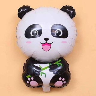 SUCHEN DIY Gifts Foil Balloons Cartoon Animal Birthday Party Banner Inflatable Toy New Kids Favors Baby Shower Cake Topper Panda Theme #5