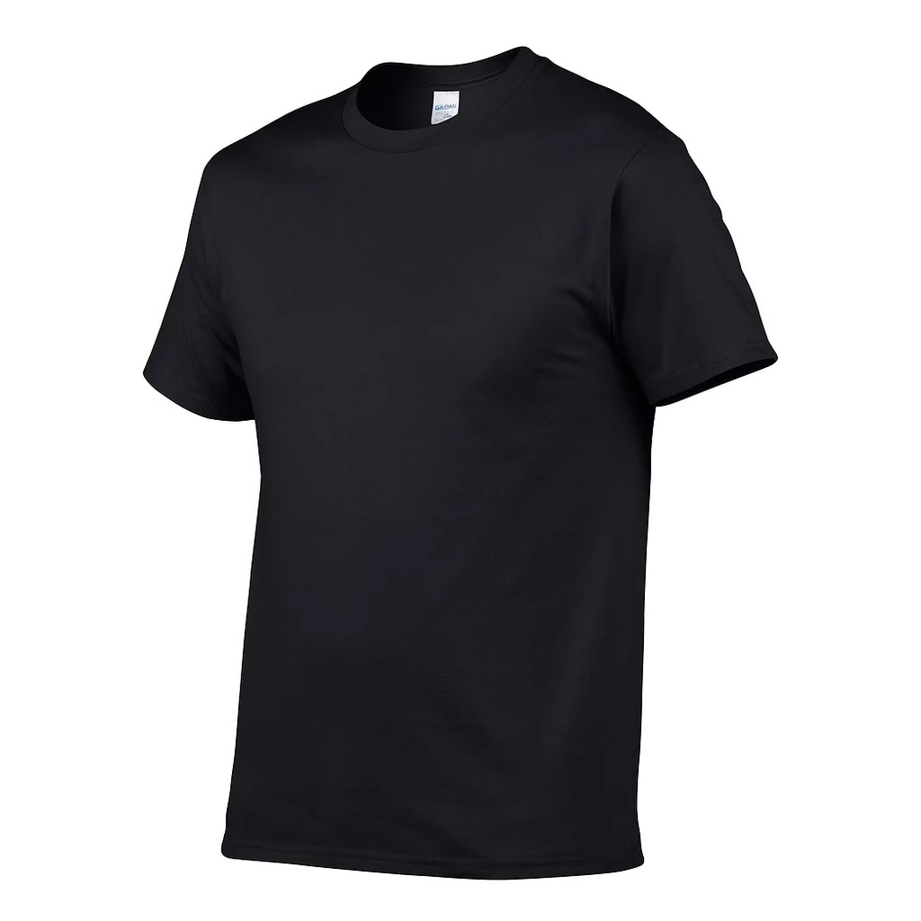 Gildan Premium Cotton T Shirt Black Plain Blank Tee Shopee Singapore