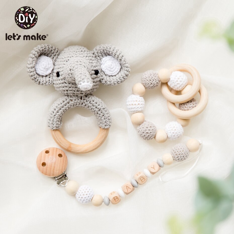 wooden teether for baby