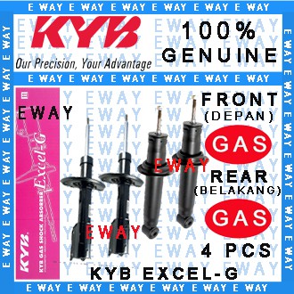 Toyota Corolla Altis Zze141 142 2008 2013 Kyb Kayaba Absorber Front Rear Gas 4 Pcs Shopee Singapore