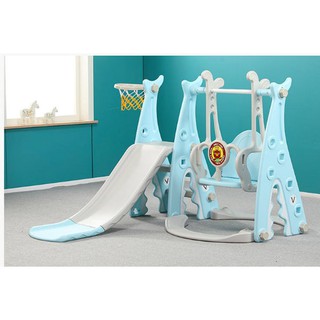 childrens outdoor swing and slide set