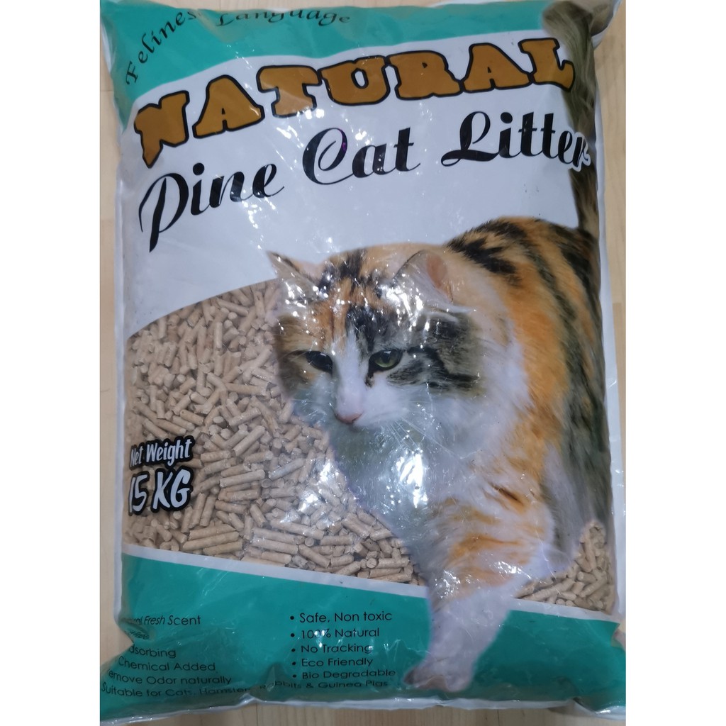 Felines' Language Natural Pine Cat Litter 15KG Shopee Singapore