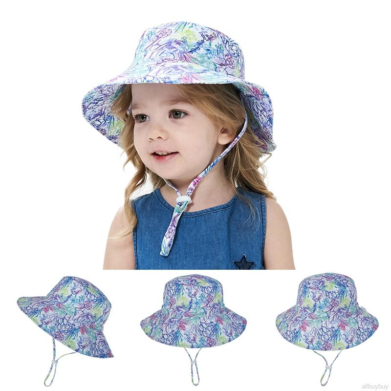 girl sun hat with chin strap