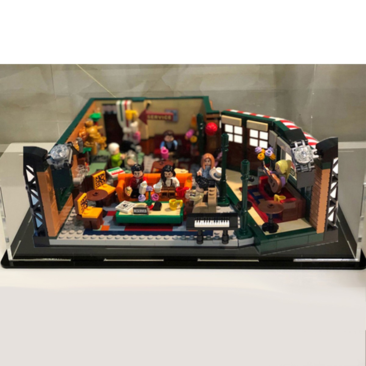 lego central perk display case