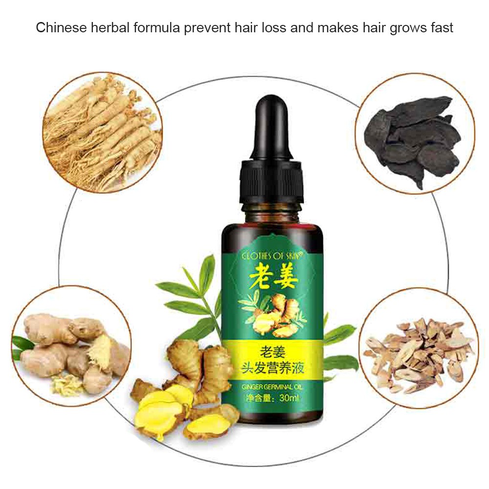 30ml Ginger Hair Growth Serum Essence For Women And Men Anti Hair