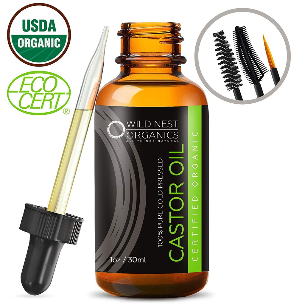 Organic Castor Oil Usda Certified Hair Regrowth Tonic Energizing