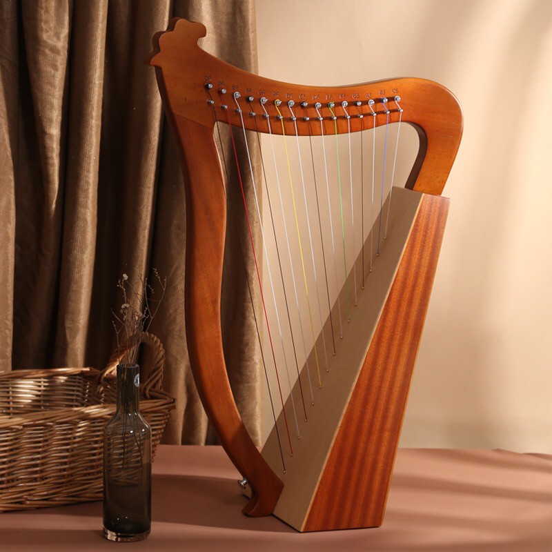 Small harp 15/19 string Mini Laiya piano beginner small lyre niche instrument easy to learn lyre pia