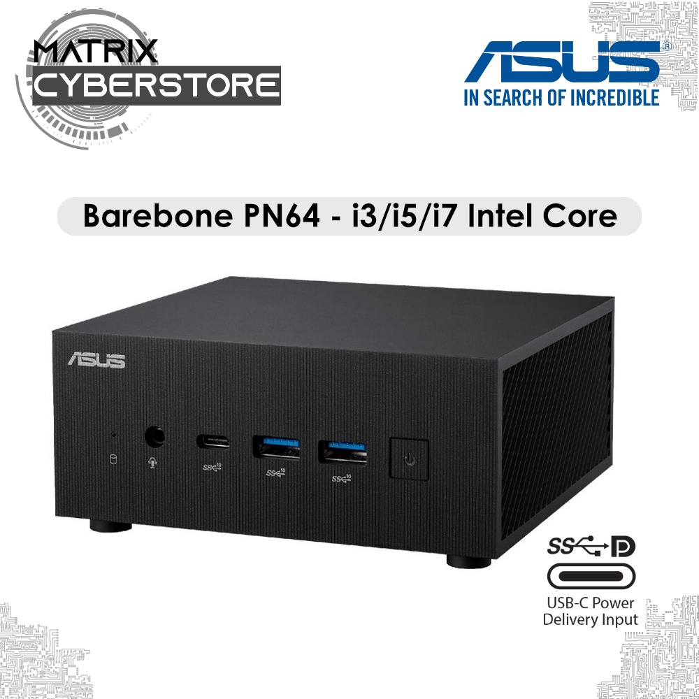 ASUS ExpertCenter Barebone PN64 Mini PC 12th Gen Intel Core