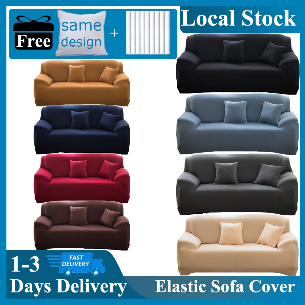 [PH STOCK & COD]1/2/3/4 Seater Sofa Cover Norma Sofa Cover Stretchable l Shape sala couch/L Shape