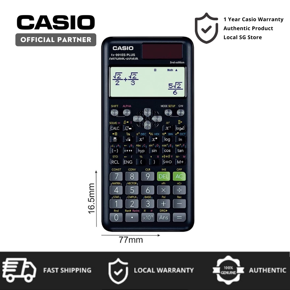 Casio Scientific Calculator FX991ES Plus 2nd Generation For Schools