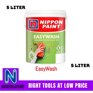  Nippon  Paint  Easywash Easy Wash Interior Wall Paint  5L 