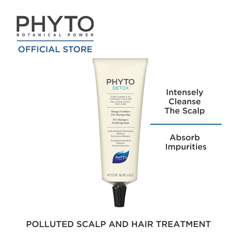 Phyto Phytodetox Pre Shampoo Purifying Mask For Polluted Scalp And Hair Shopee Singapore