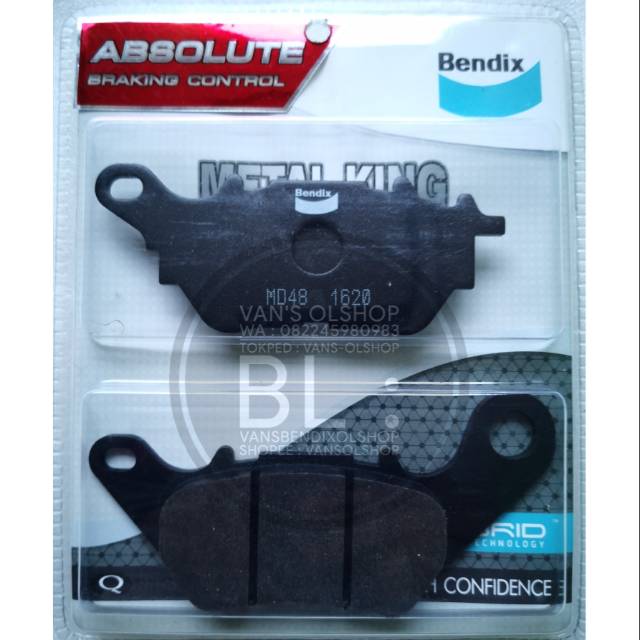 King Xmax 250, R25 & Mt25 Rear Bendix Metal Brake Pad Shopee Singapore