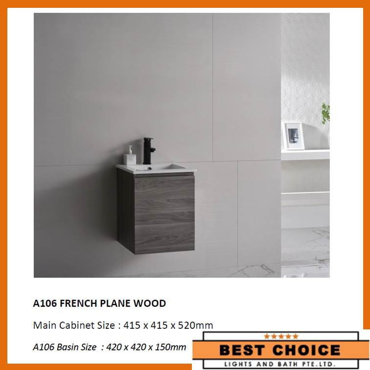 A106 Local Branded 304 Stainless Steel Vanity Basin Cabinet Set Shopee Singapore