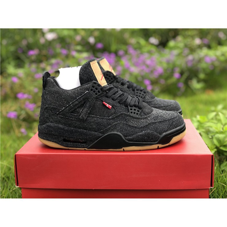 jordan 4 black denim
