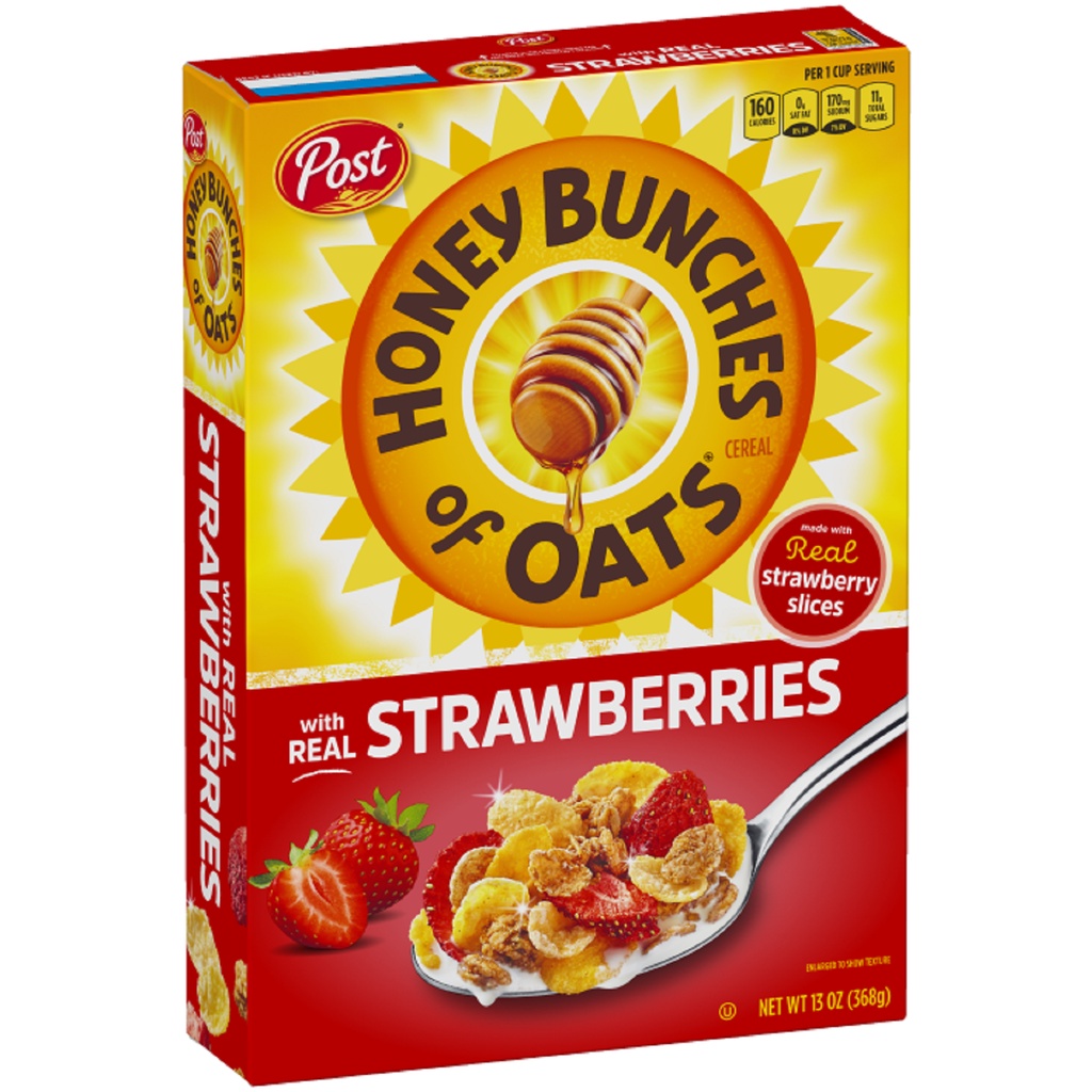 Post Honey Bunches of Oats with Real Strawberries Whole Grain Cereal
