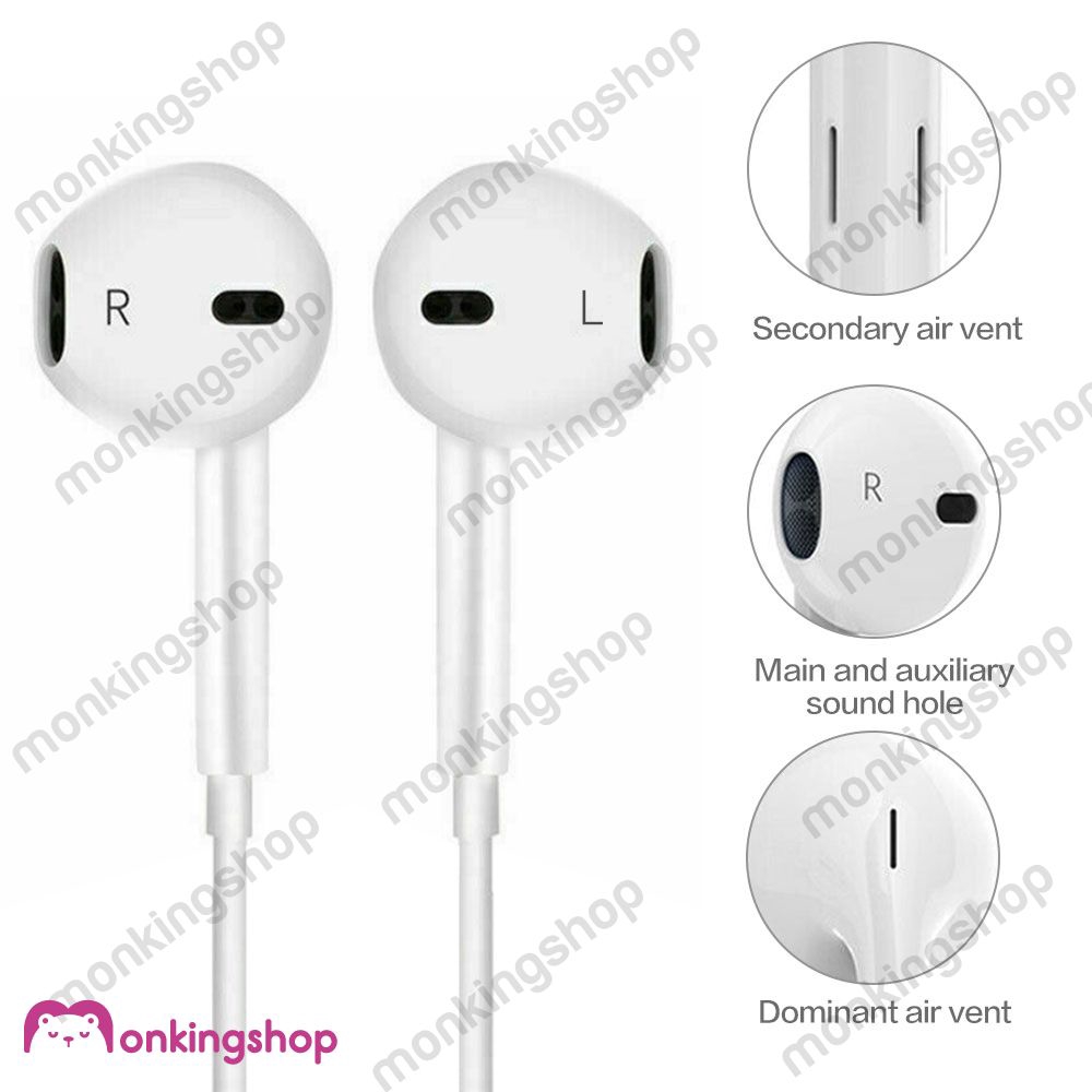 For iPhone XR XS Max X 8 7 Plus Wired Bluetooth Wired Earbuds
