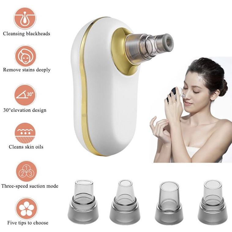 Facial Blackhead Remover Electric Acne Cleaner Nose Blackhead Black Point Vacuum Cleaner Tool Black Spots Pore Cleaner