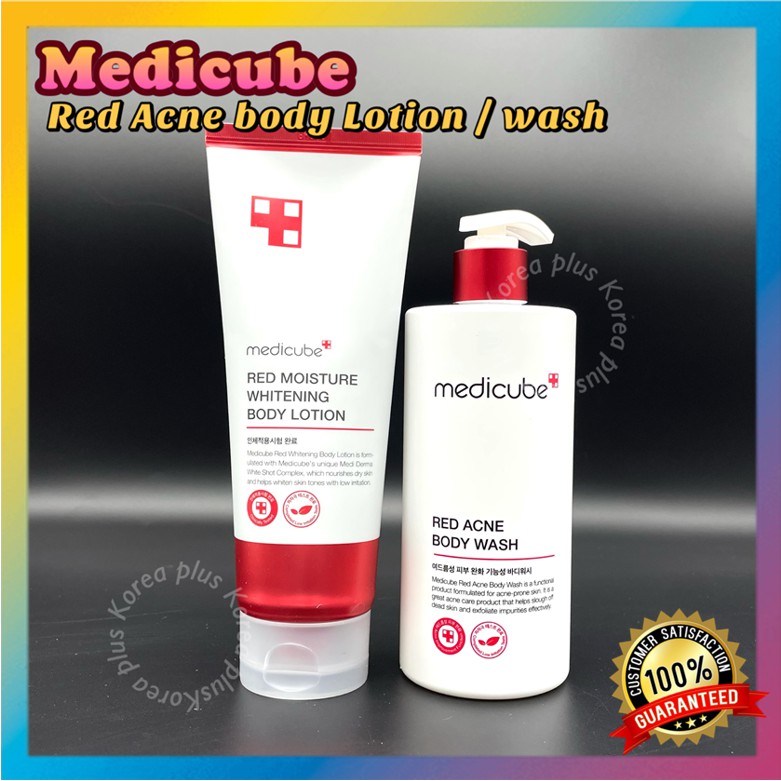 [medicube] Red Acne Body Wash Lotion Set Shopee Singapore