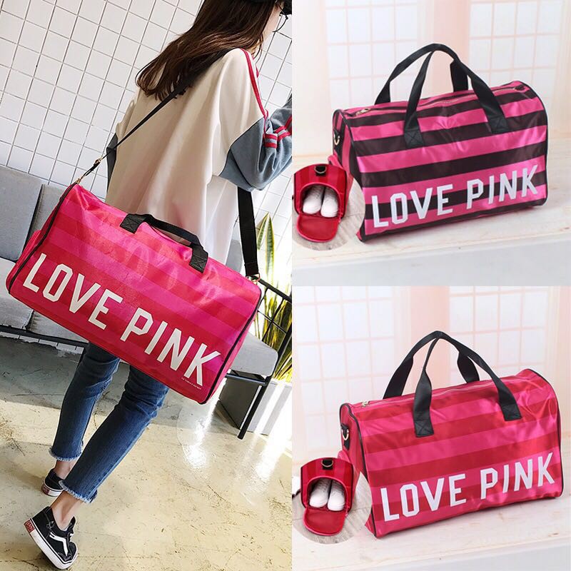 victoria secret travel bag pink