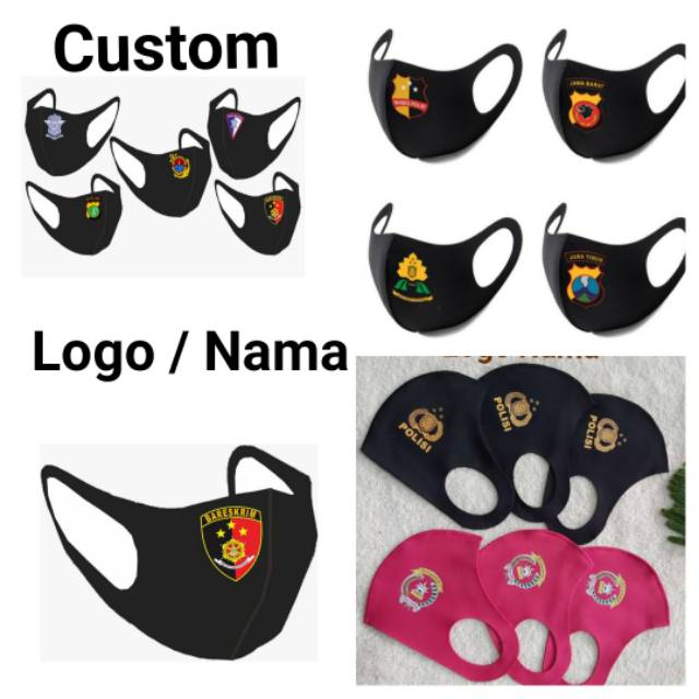 Custom scuba Mask Free Screen Printing logo Wholesale Name Shopee