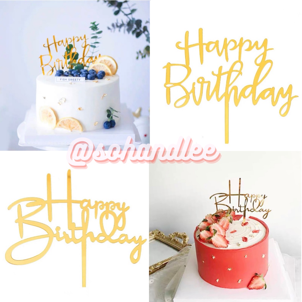 Sg Seller Acrylic Birthday Celebration Decoration Cake Toppers Heart And Star Firework Sparkler Candles Shopee Singapore