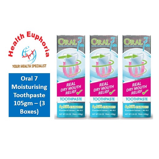 Oral 7 Moisturizing Mouth Toothpaste 105gm X 3 (Value Pack ...