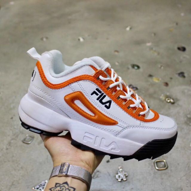 orange fila disruptor ii