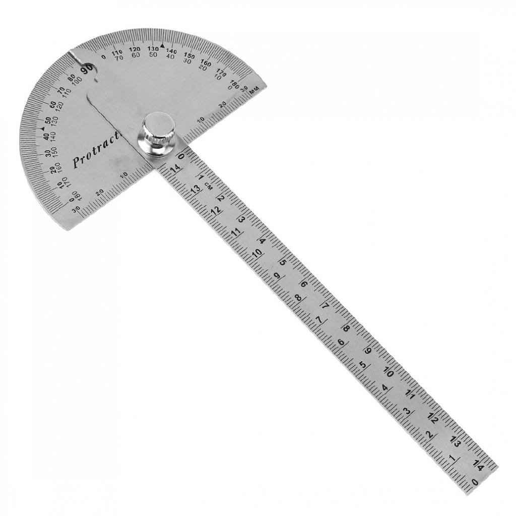 0 180 Degree 90x150mm Stainless Steel Adjustable Angle  