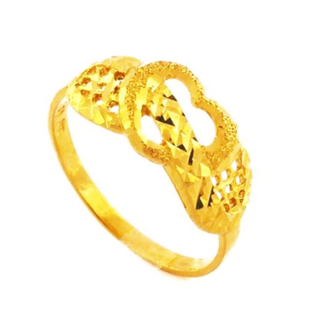 Gold Ring 916 Love Shopee Singapore