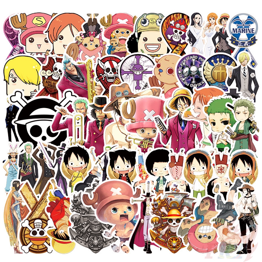 52Pcs/Set One Piece - Anime Stickers Fans Collection DIY Fashion ...