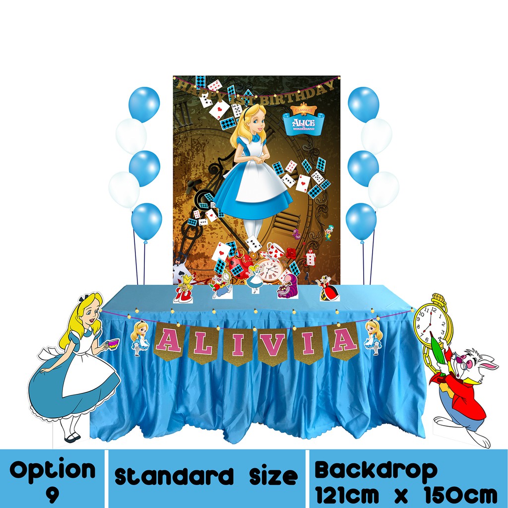 Birthday Party Decoration Package Alice In Wonderland Theme For