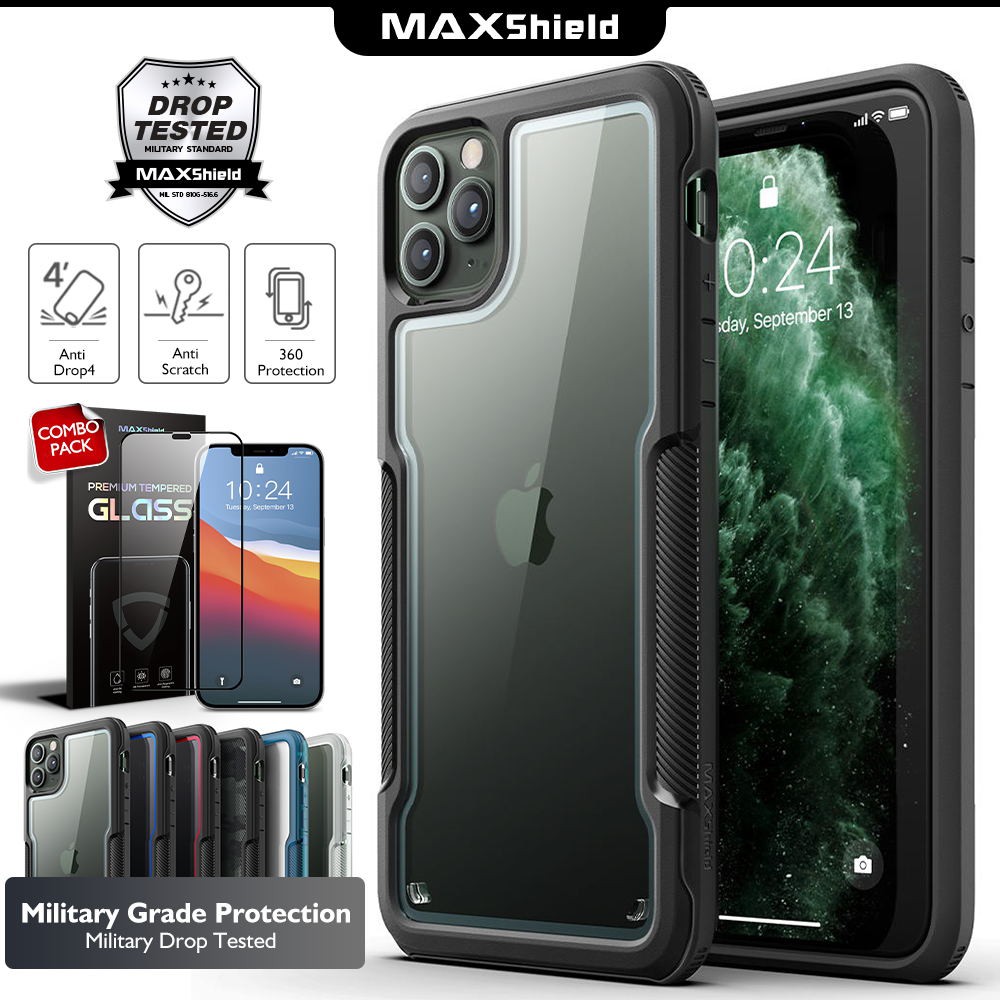 iPhone 11 Pro Max Case Cover Heavy Duty Shockproof Slim Clear