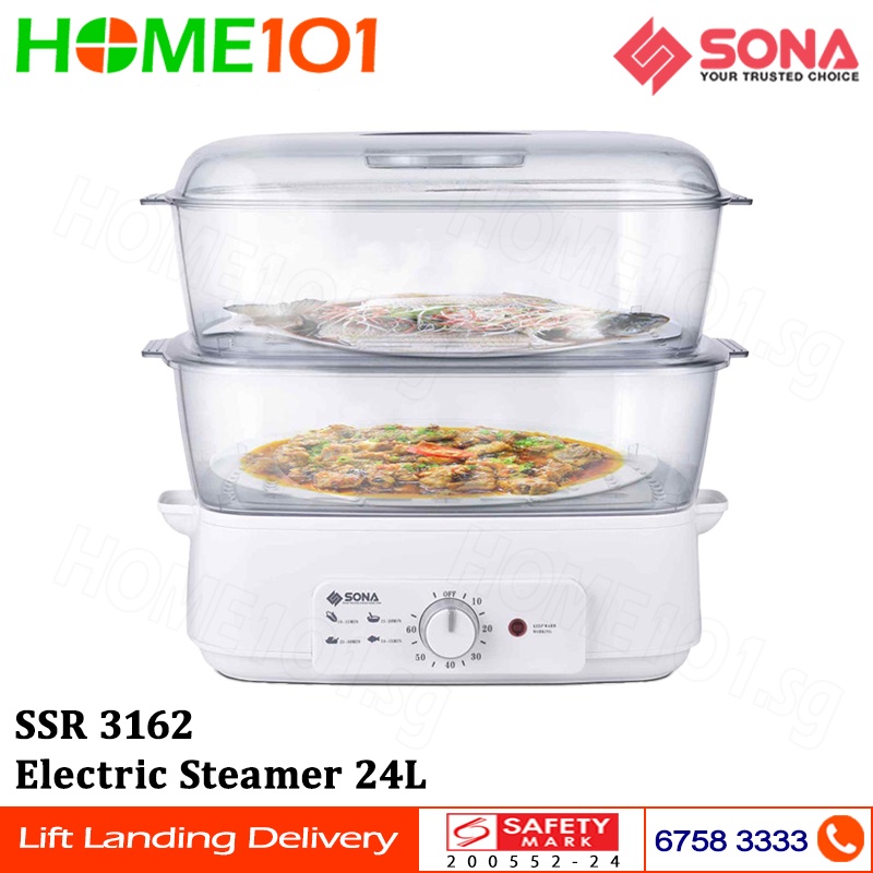 Sona Electric Steamer 24L SSR 3162 Shopee Singapore