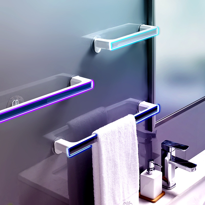 SG seller 2pcs 68.7cm Punch free Bathroom Towel Rack Towel Hanger