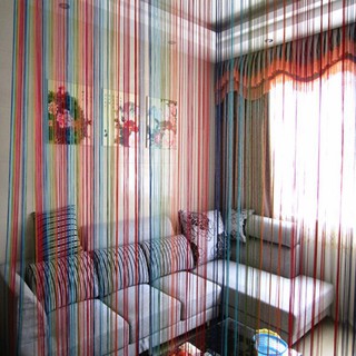 Home String Line Curtain Divider Valance Curtain #6