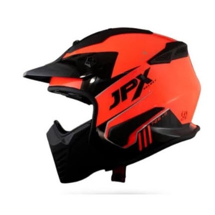  JPX  HELM MX726R RED FLUO BLACK GLOSSY MX726 R 