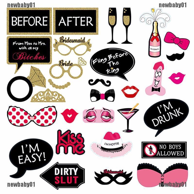 hens night photo booth props