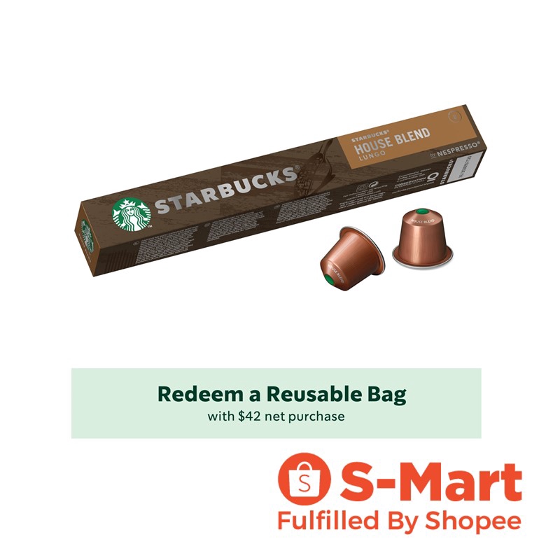 STARBUCKS® House Blend by NESPRESSO® coffee capsules 10s Shopee Singapore