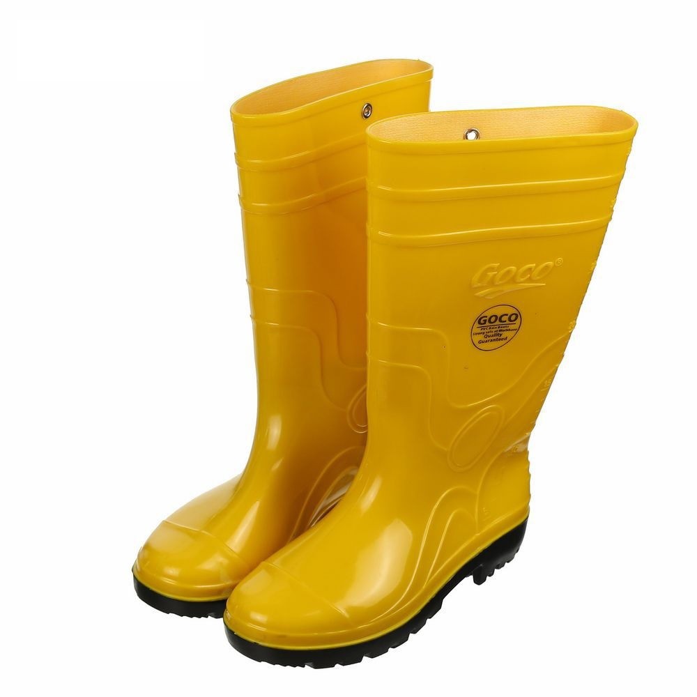 rubber yellow boots