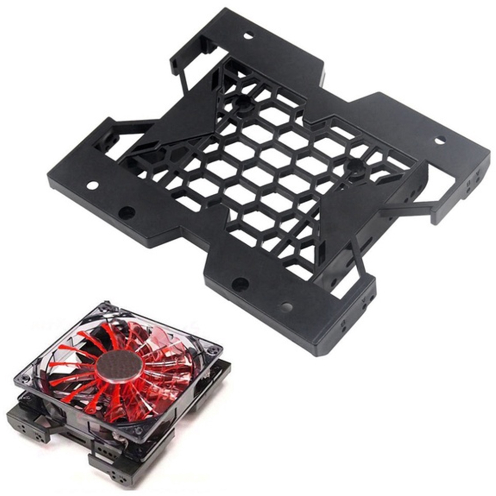 5.25" To 3.5" 2.5" Cooling Fan HDD Bracket SSD Case Hard Drive Mounting