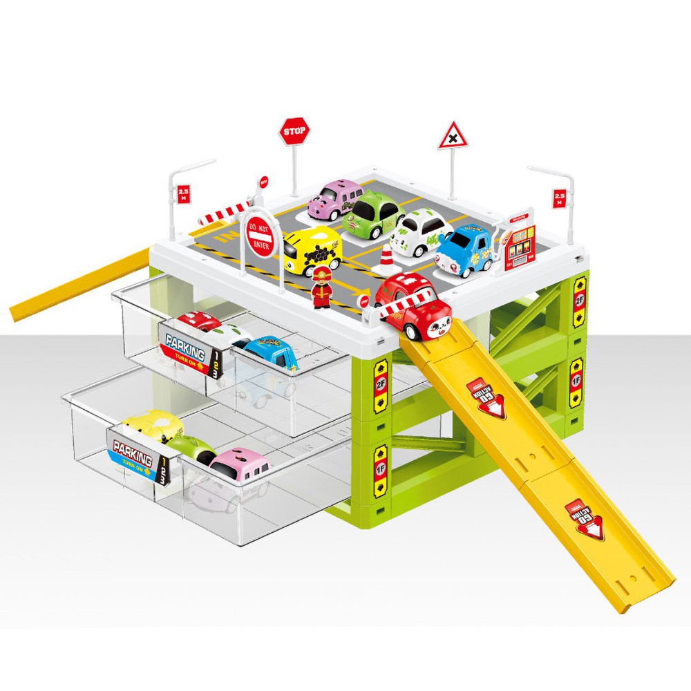 build your own wooden toy garage