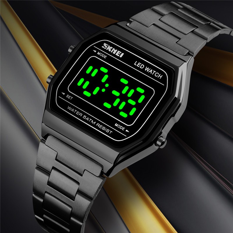 skmei watch green light